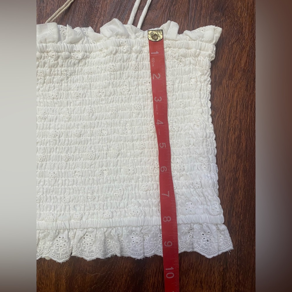 Ghanda White Boho Ruffle Camisole - Picture 4 of 9